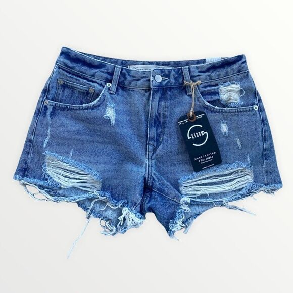 Lovers and Friends Dylan Boyfriend‎ Denim Shorts Size 27 - Picture 2 of 11